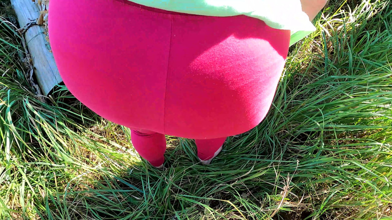 Bouncy Tits Action: Vagina Pounding in the Middle of the Forest