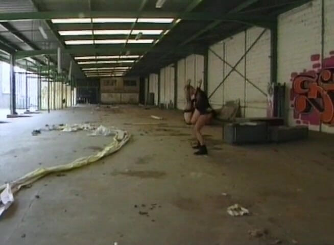 European Classics: French chick gets plowed outdoors in the abandoned building