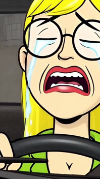 Suri rumah berkahwin Maria membentangkan kakinya dan menjadi isteri jalang. Cartoon Hentai