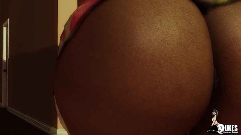 Dukes Hardcore Honeys: Babička s velkým zadkem bere velkého bílého ptáka!