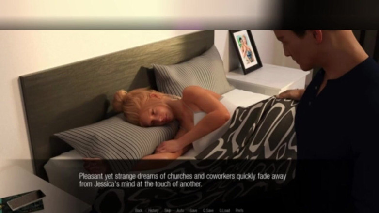 3DXXXTEEN2 Cartoon: Jessica's first threesome. 3D porn cartoon sex