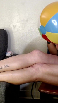 Bright Beach Ball Blow up and Bounce Inflatables Fetish