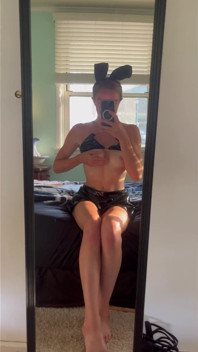 Bad Bunny Leather Lingerie Fingering Orgasms First Butt Plug Big Ass PAWG Blonde Perfect Petite Natural Body
