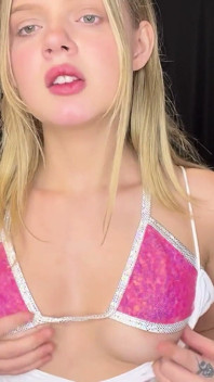 Coco Lovelock Slobbers All Over a Red Dildo Then Fucks Herself with It
