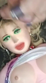 Fucking and Cumming on My Doll Vanessa