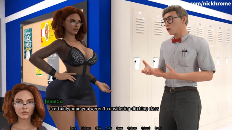 Visual Novels: SexBot 58 - calcinha da professora
