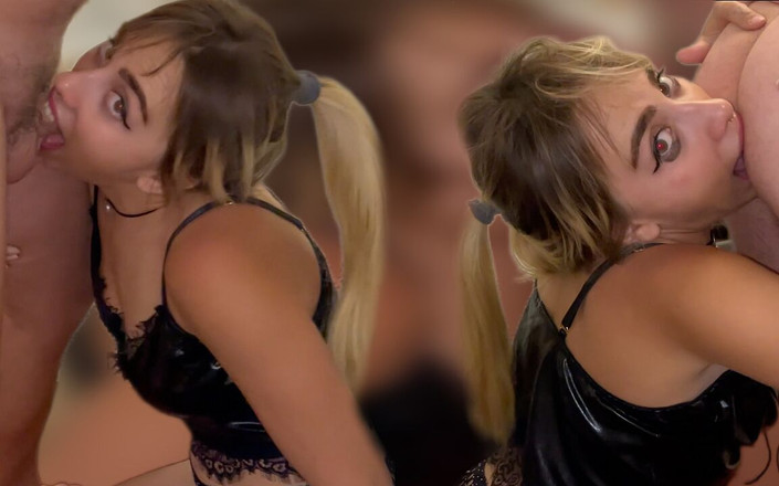 Raxxxbit: Skutečné drsné šukání do zadku a rimming throatpie se sexy blondýnou