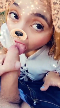 Blonde Latina Sucking Cock