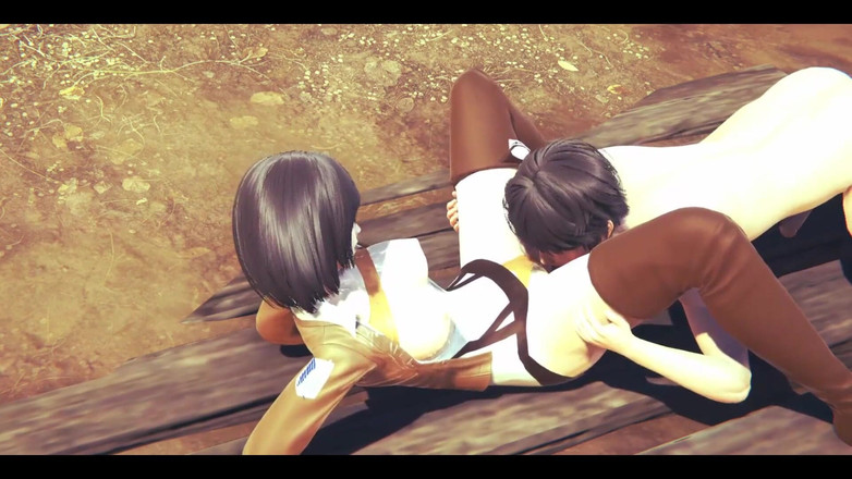 HentaiTubes: Pe Titans Hentai - Mikasa face o muie și apoi el face...