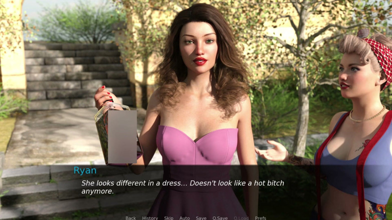 3D Cartoon Porn: Rumah Menaiki Lancaster 10 - Ryan mengongkek Chloe di taman sehingga hujan...