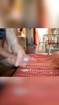 Home Alone Stroking My Cock