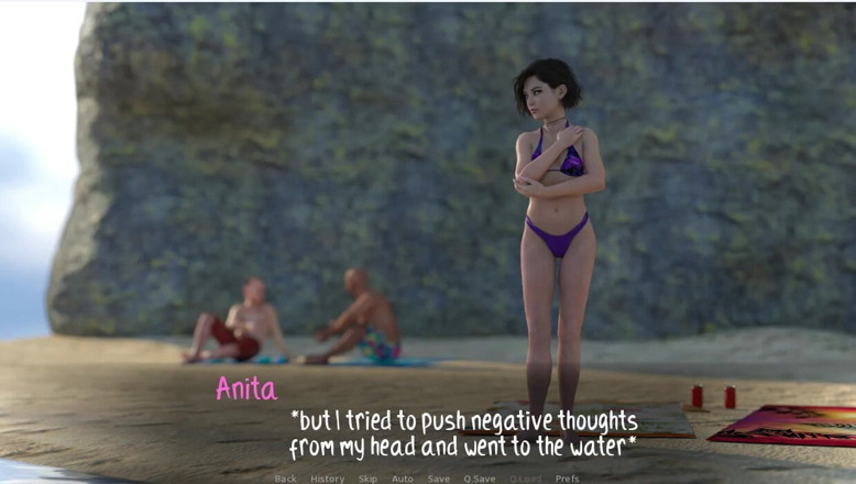 XXX Games Bunk: Weekend Lollygagging - Gameplay - Roleplay - Anita Teasing Men at Beach