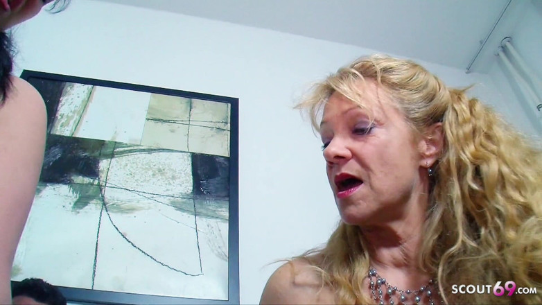 Full porn collection: Young German couple has sex with a mature psychologist