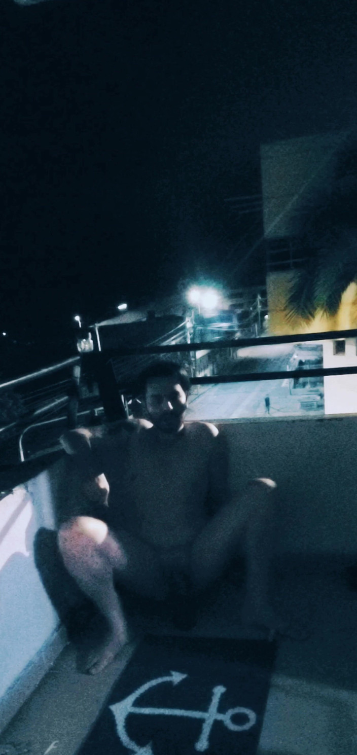 SlutClosetedfag: Quick Dildo Fuck in the Balcony
