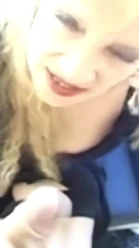 This Blonde French Slut Got Big Load of Cun on Her Face