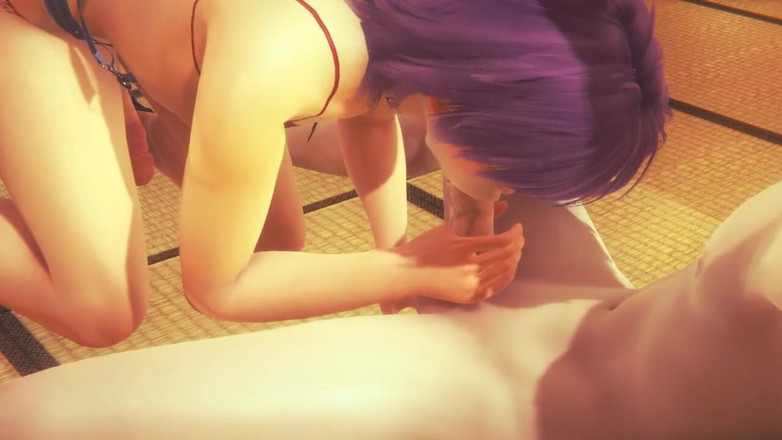 Yaoitube: Yaoi Femboy - Denki Suck Cat Boy's Dick in a Tatami