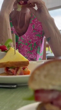Above and Below the Table at Lunch - No Panties