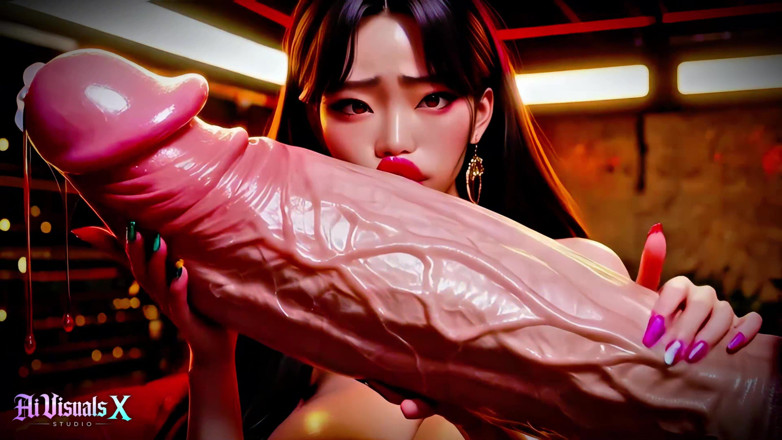 AI Visuals X: Asyalı - kalın Koreliler - meme sikişi ve sakso ırklararası sikiş - animasyonlu porno