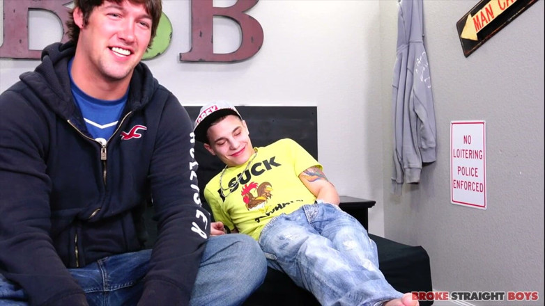 Broke Straight Boys: Straight Boy Teaches How to Suck Cock