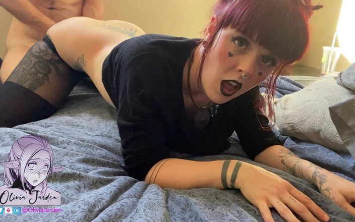 Olivia Jarden: Thicc Goth Teen Girlfriend Moans for You