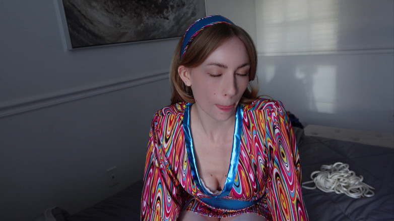 Kink in Time: Stella elle's groovy '60 s giật tắt hướng dẫn 4k pov quyến...