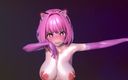 Mmd anime girls: Mmd R-18 anime cô gái khiêu vũ sexy clip 66