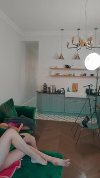 S6e2 Bts Pt1: Zlata Shine Arrival, Stroje Picks i Przedpokój i Kanapa Blowjob