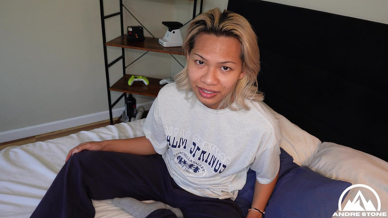 Andre Stone Trans: Brand New Asian Femboy Lauren Carter Loses Bet &amp; Dresses up