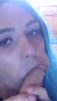 Femboy Sissy Slut Sucking Dldo Hoping for a Real Dick to Lick