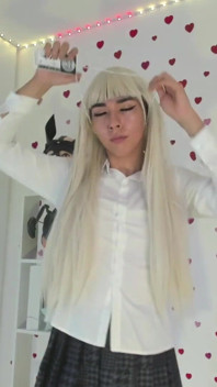 Ladyboy Changing Clothes, Cosplay From Runa to Red Lingerie