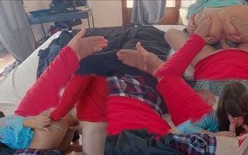 MILF Stepmom Pleasures Injured Stepson to Get the Cum She’s Been Craving