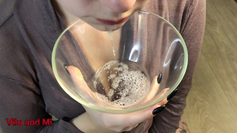 Vilu_and_Mi: Throat Saliva and Sperm in the Bowl for Vilu Vidish