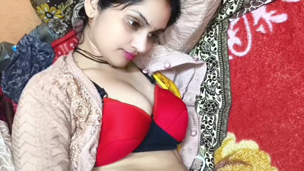 Janvibhabhii: Bhabhi desi India meminta abang tiri untuk berkongkek, suara hindi...