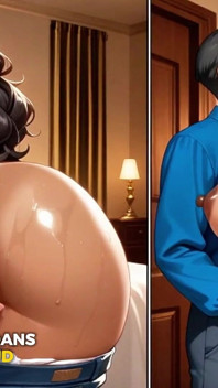 Recepcionista MILF Puertorriqueña Cachonda Follada Por Huésped - Hentai Sin Censura Ia