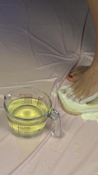 Golden Shower. Foot Fetish and Food Games