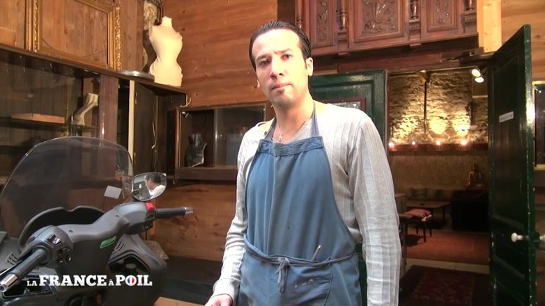 French BDSM: Mixed Race Teen Stripper Fucks the Scooter Mechanic in His...