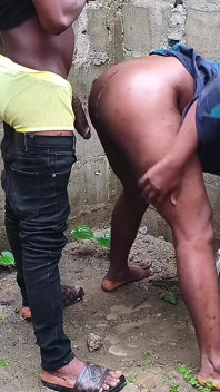 Twerking Ebony Bitch Got It Hard From the Back