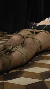 Nicky Tickling Roped Floor