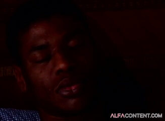 Gay show: Bald black dude receives a BBC in his anal hole