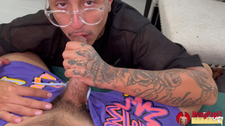 Hung Papi: Hung Papi Big Dick Fucks Nerdy Latino Bareback Deep Throat