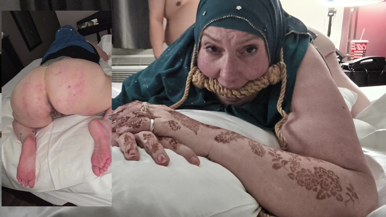 CrippleFreak4U: Hijabi Cripple Bum BDSM z obou úhlů