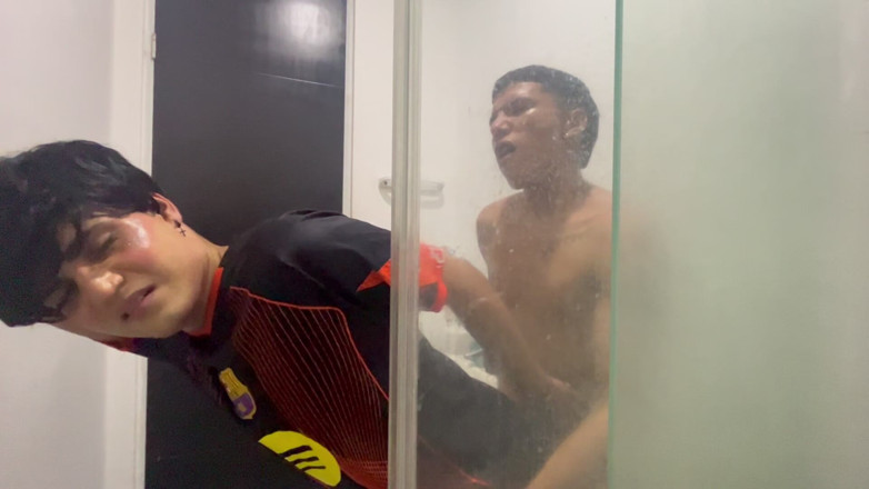 Tomas Styl: Femboy Goes Into the Bathroom While His Step Stepbrother Is...
