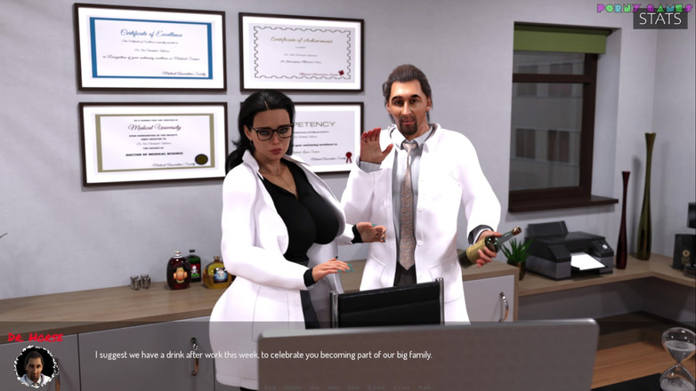 Porny Games: Medizinische Spezialpflege bis 10ki - erster Arbeitstag, mit erotischen Ergebnissen 1