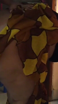 When My Neighbor BBW Hot Stepaunty Open Fridge Door & Take Food Just Then I Fuck Her Anal