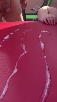 BBW Lucy May and Harleyy Hart in Outdoor Creampie Gangbang