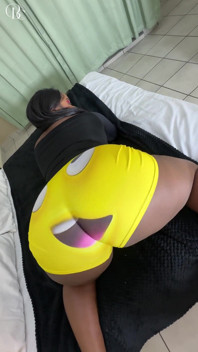 White Guy Cums on a Big Ass Black Girls Clothes