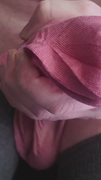 Masturbate with Hush 1 and Cum in Pink Socks