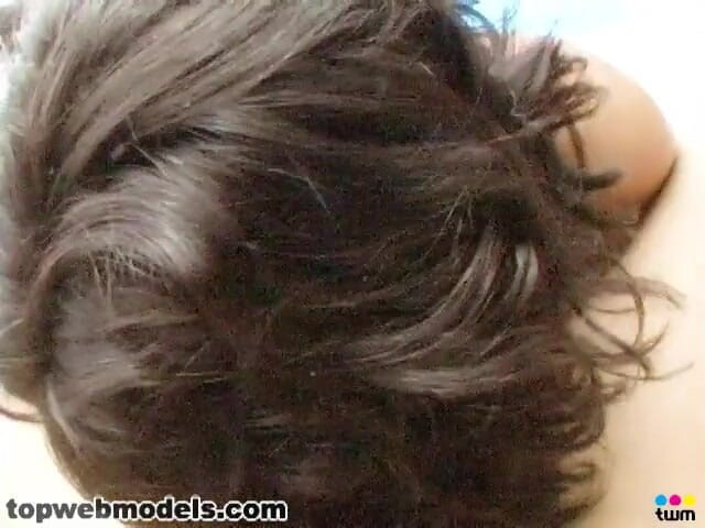 Top Web Models: Cute slim brunette teen Christina Moure POV deep suck cock...