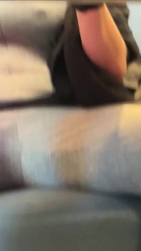 Tranny in Public! Remote Plug Lights up While Shopping! Erect Cock Because of Strong Vibrations!