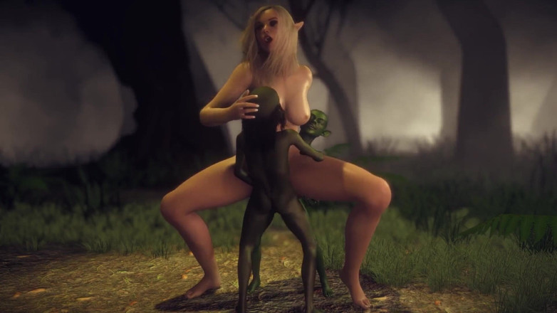 Wraith ward: Elf Getting Fucked by Two Goblins in a Threesome in...